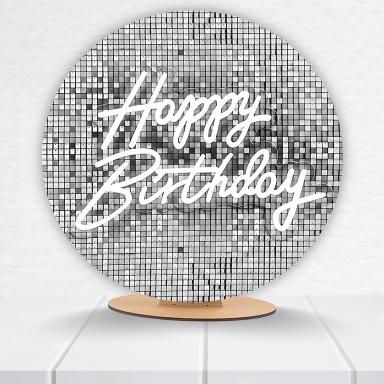 Painel Redondo Aniversário 50x50 - Imagem 11