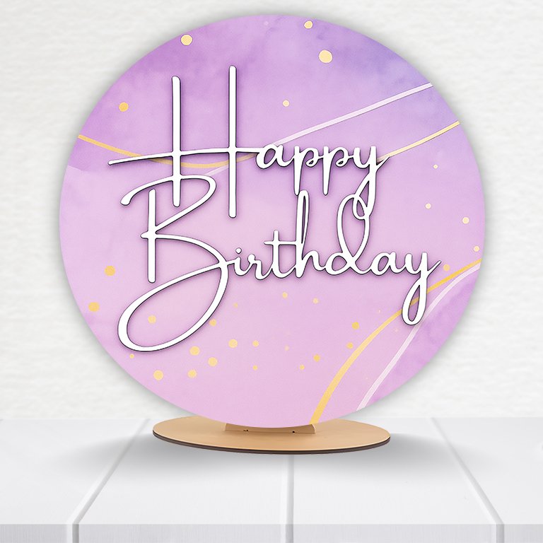 Painel Redondo Aniversário 50x50 - Imagem 20