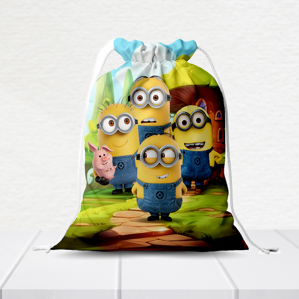 Sacolinha Personalizada Minions 20Cm X 15Cm