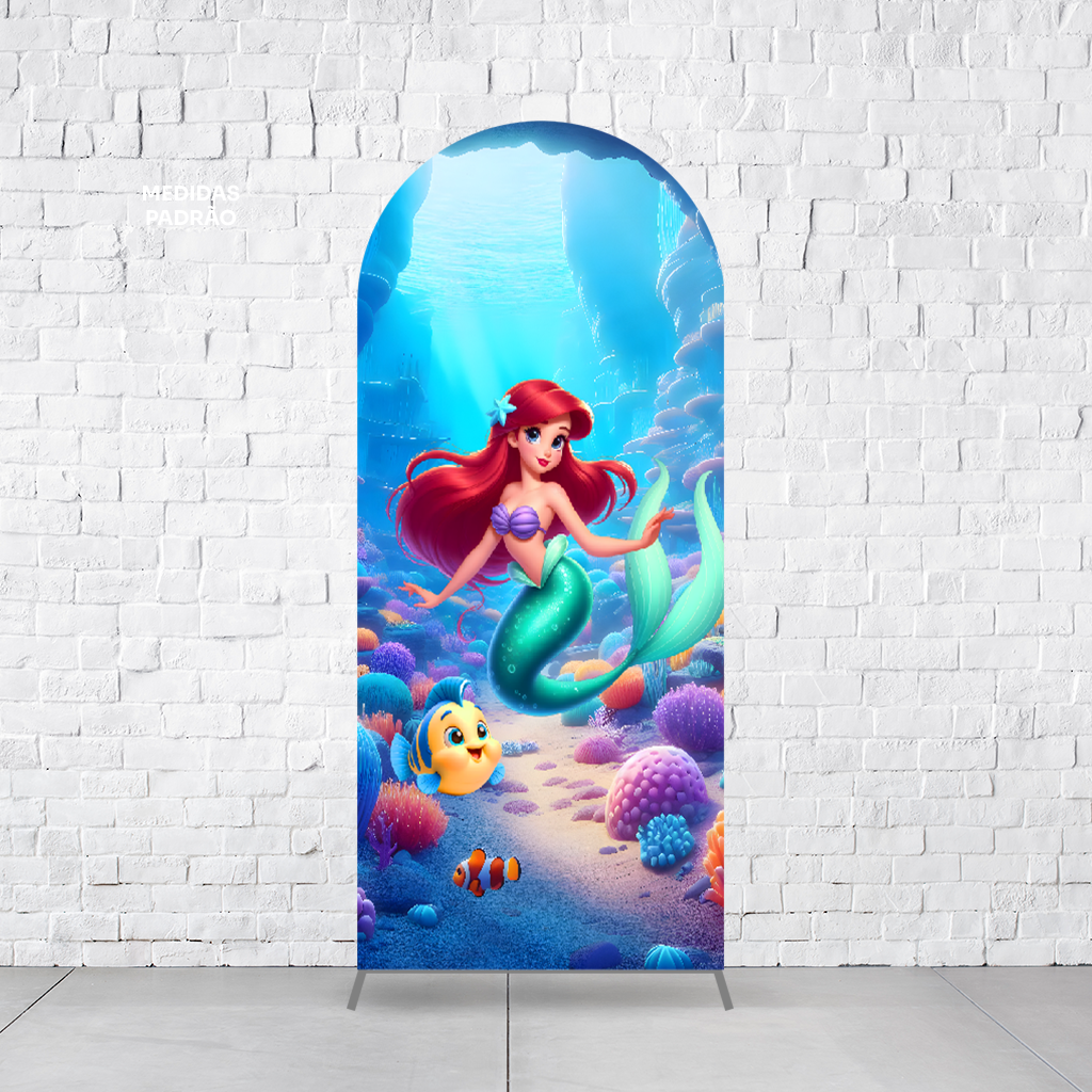 Painel Arco Romano Pequena Sereia  PAINEL900
