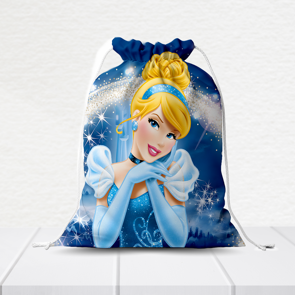Sacolinha Personalizada Cinderela 20Cm X 15Cm