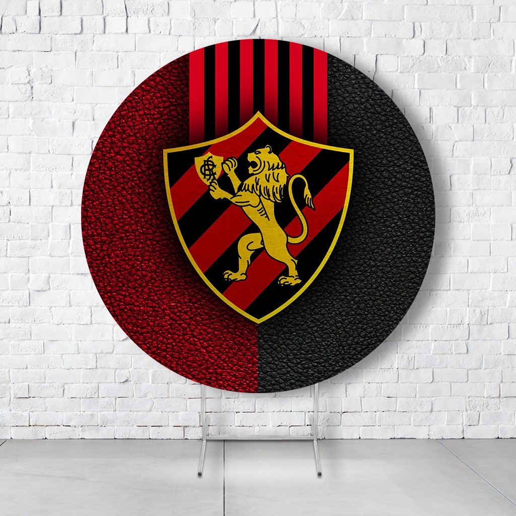 Painel De Festa Redondo Times De Futebol Em Tecido Helanca C/Elástico 1,50x1,50 - Imagem 2