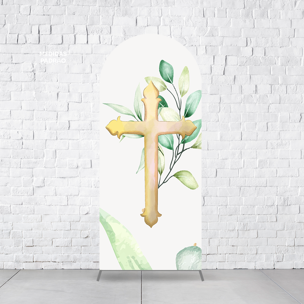 Painel Arco Romano Batizado  PAINEL635 - Imagem 2