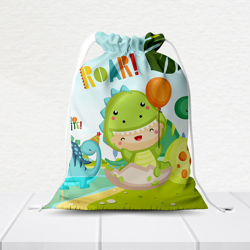 Sacolinha Personalizada Dino Roar 20Cm X 15Cm