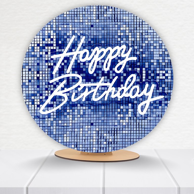 Painel Redondo Aniversário 50x50cm - Imagem 9