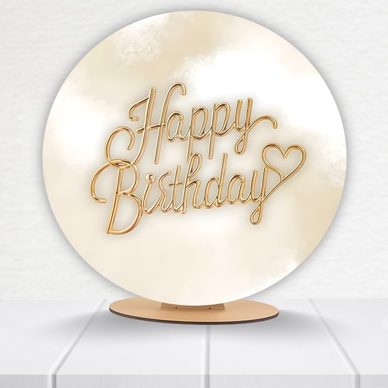 Painel Redondo Aniversário 50x50cm - Imagem 11