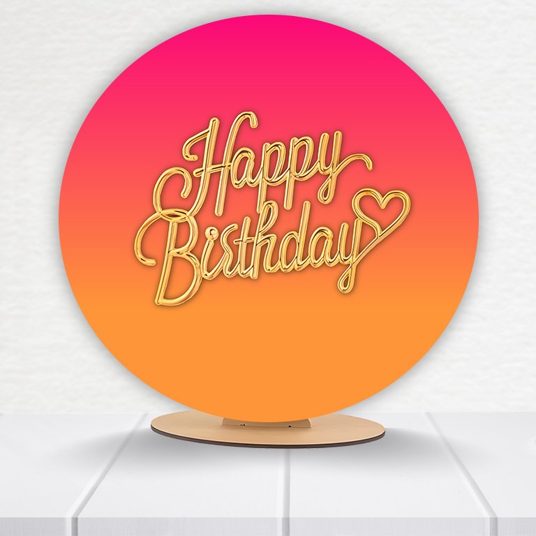 Painel Redondo Aniversário 50x50cm - Imagem 12