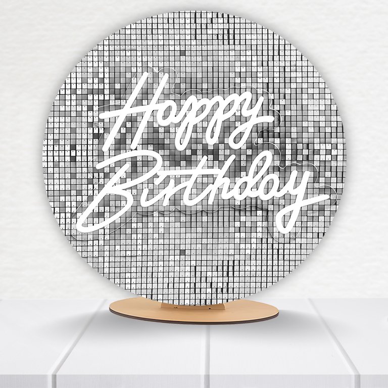 Painel Redondo Aniversário 50x50cm - Imagem 19