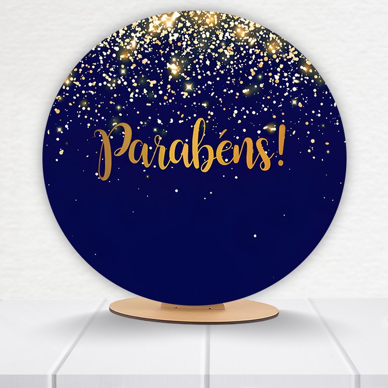 Painel Redondo Aniversário 50x50cm - Imagem 2