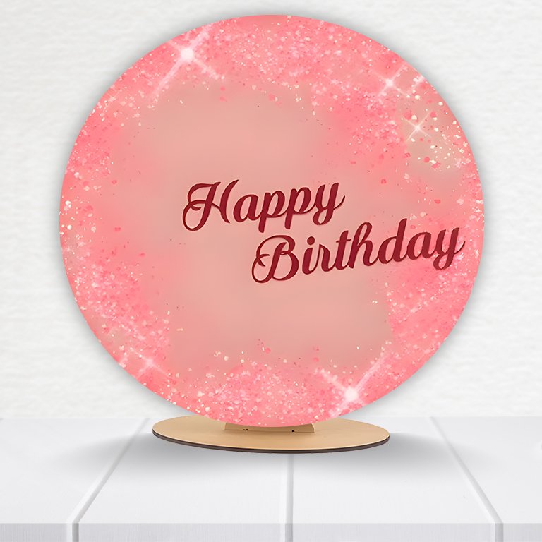 Painel Redondo Aniversário 50x50cm - Imagem 17