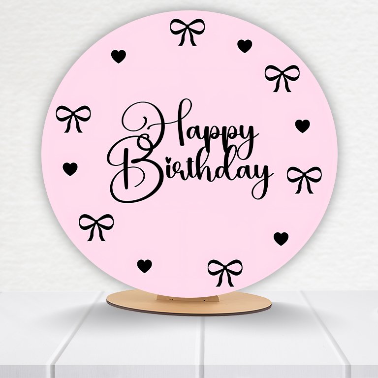 Painel Redondo Aniversário 50x50cm - Imagem 5