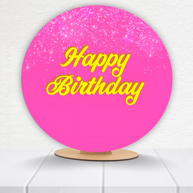 Painel Redondo Aniversário 50x50cm  PAINEL204 - Imagem 18