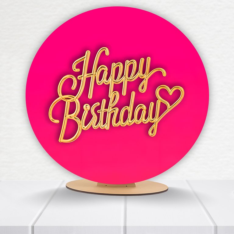 Painel Redondo Aniversário 50x50cm  PAINEL204 - Imagem 9