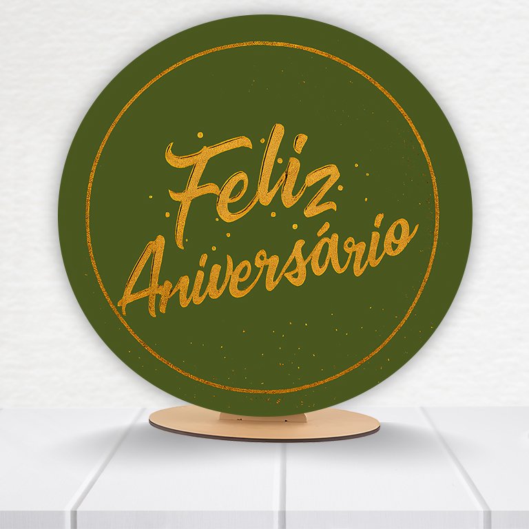 Painel Redondo Aniversário 50x50cm - Imagem 12