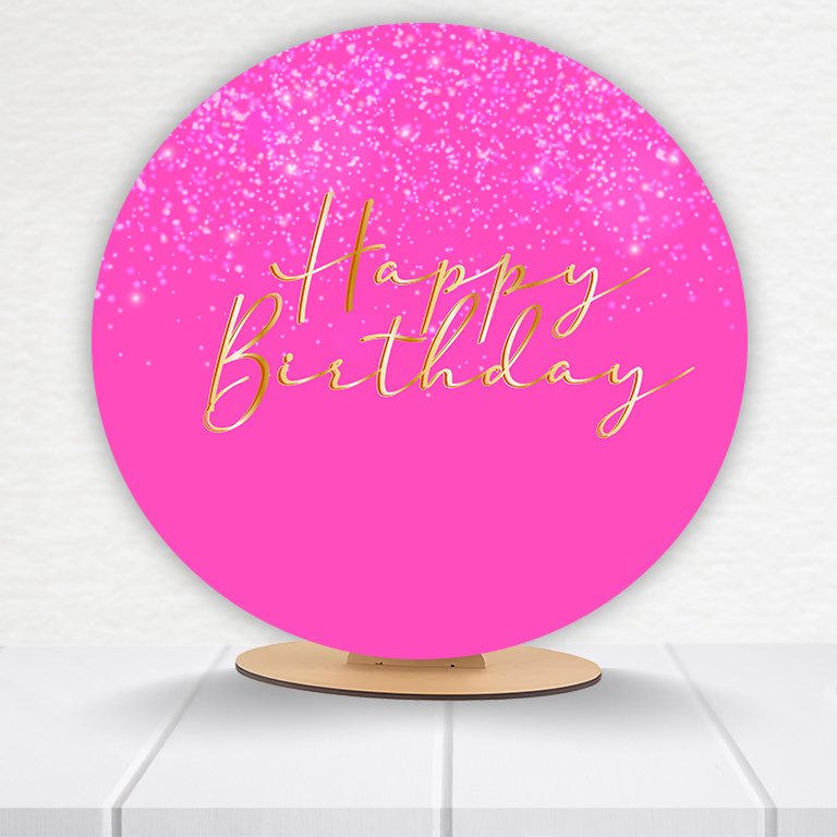 Painel Redondo Aniversário 50x50cm - Imagem 3