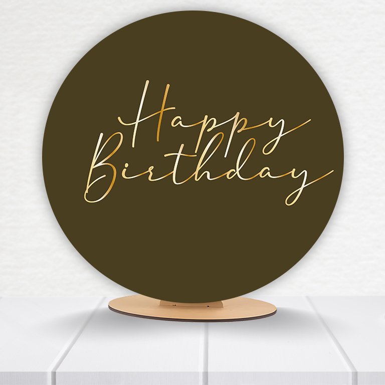 Painel Redondo Aniversário 50x50cm  PAINEL641