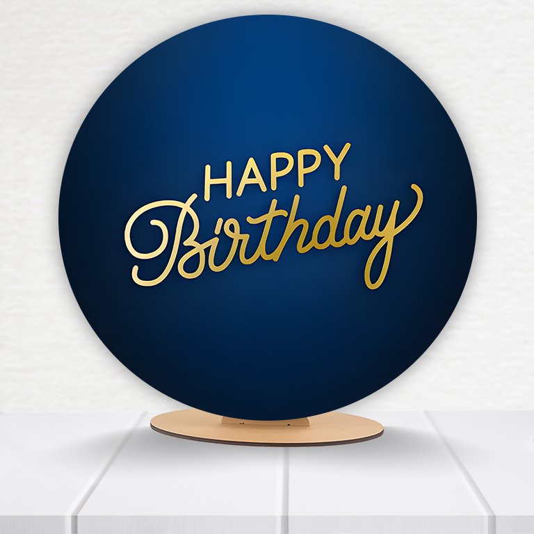 Painel Redondo Aniversário 50x50cm - Imagem 7