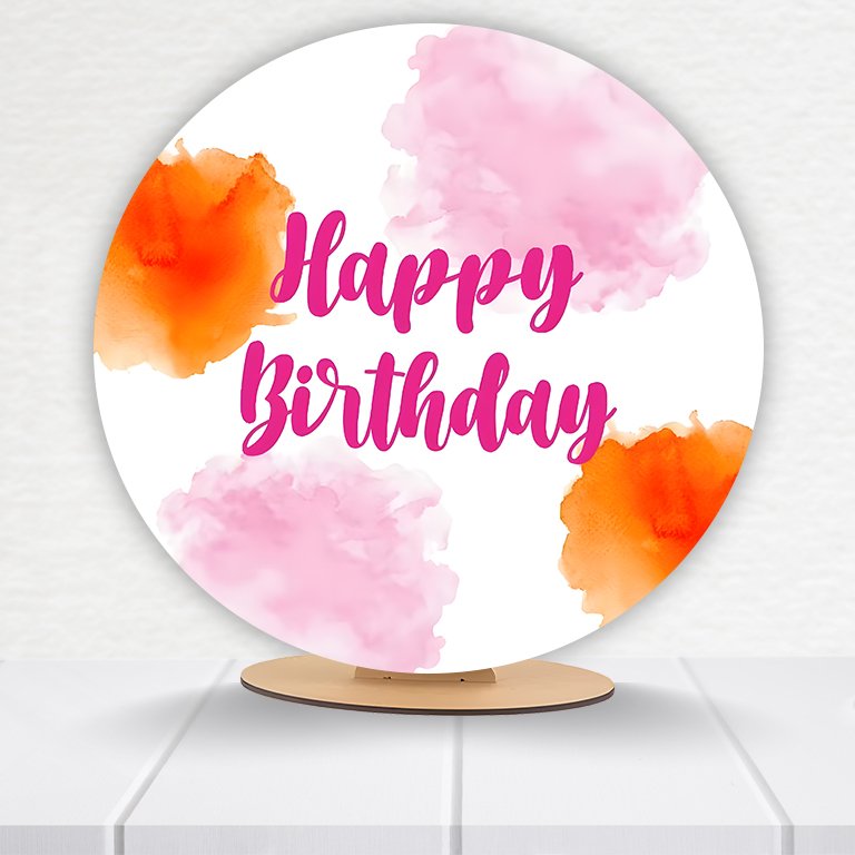 Painel Redondo Aniversário 50x50cm - Imagem 4