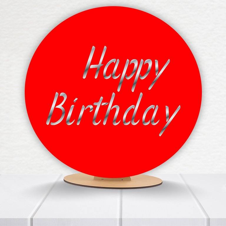 Painel Redondo Aniversário 50x50cm  PAINEL996 - Imagem 15