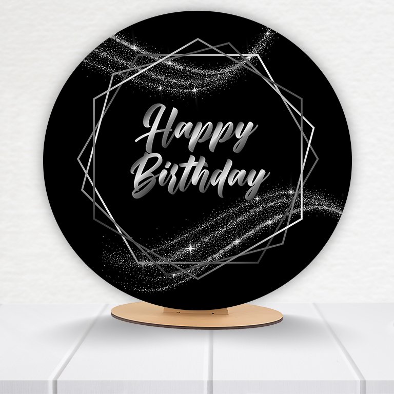 Painel Redondo Aniversário 50x50cm - Imagem 7