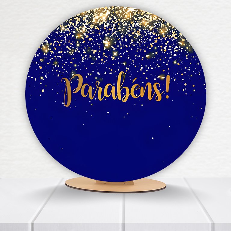 Painel Redondo Aniversário 50x50cm - Imagem 4