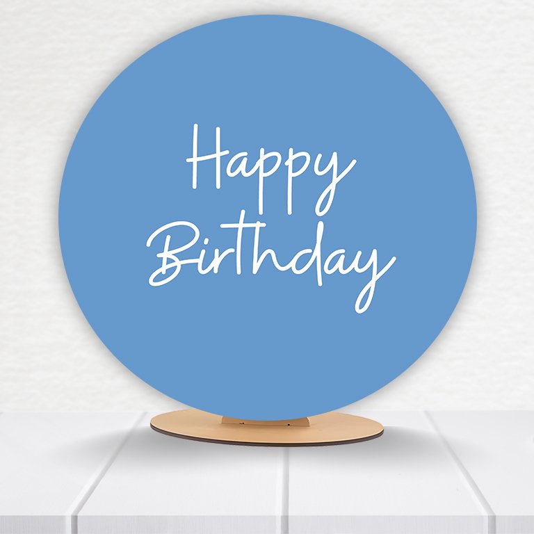 Painel Redondo Aniversário 50x50cm - Imagem 4