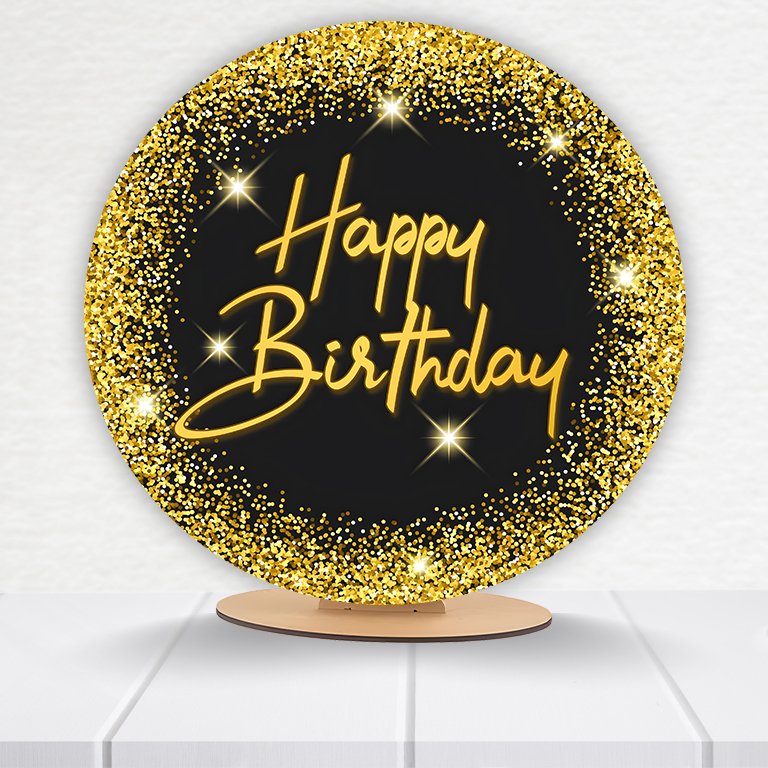 Painel Redondo Aniversário 50x50cm - Imagem 2