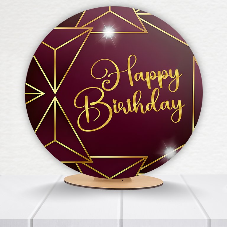 Painel Redondo Aniversário 50x50cm - Imagem 7