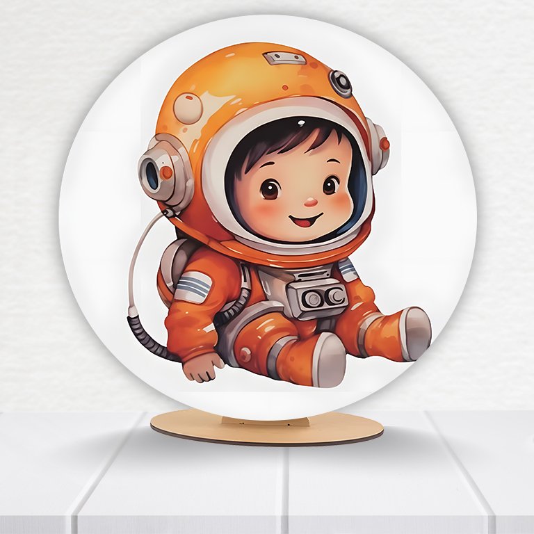 Painel Redondo Astronauta 50x50cm - Imagem 12