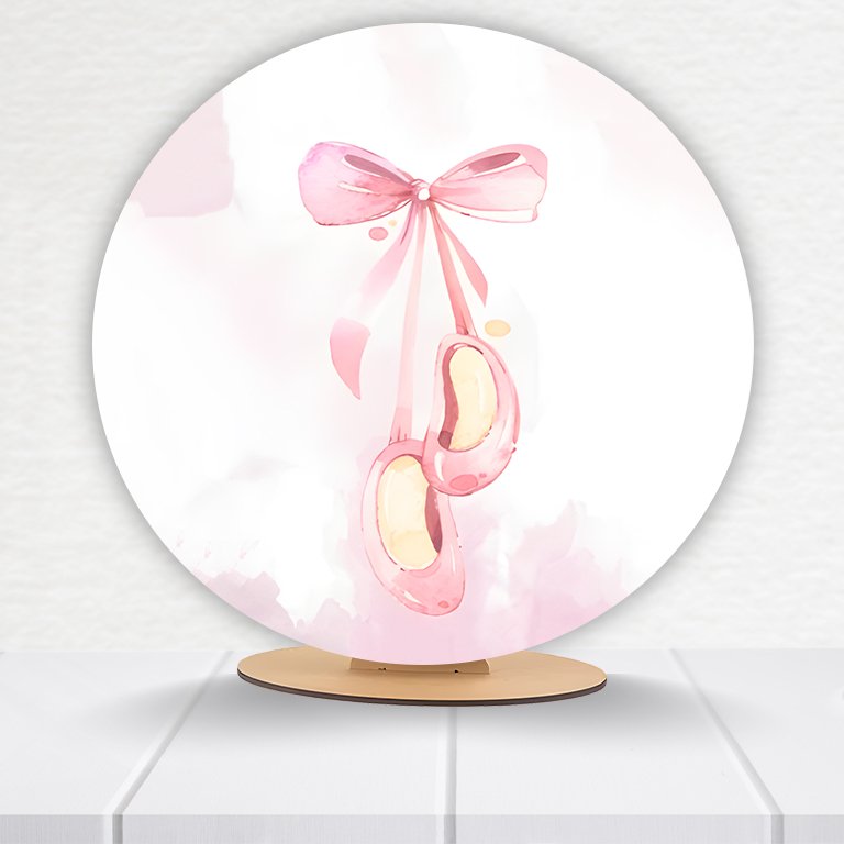 Painel Redondo Bailarina 50x50cm - Imagem 6