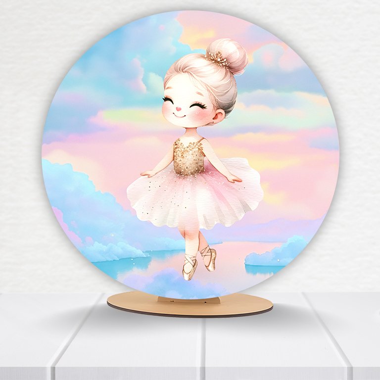 Painel Redondo Bailarina 50x50cm - Imagem 15