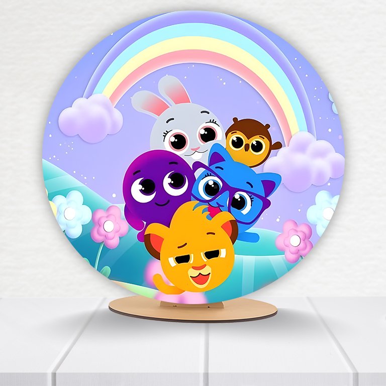 Painel Redondo Bolofofos 50x50cm - Imagem 8