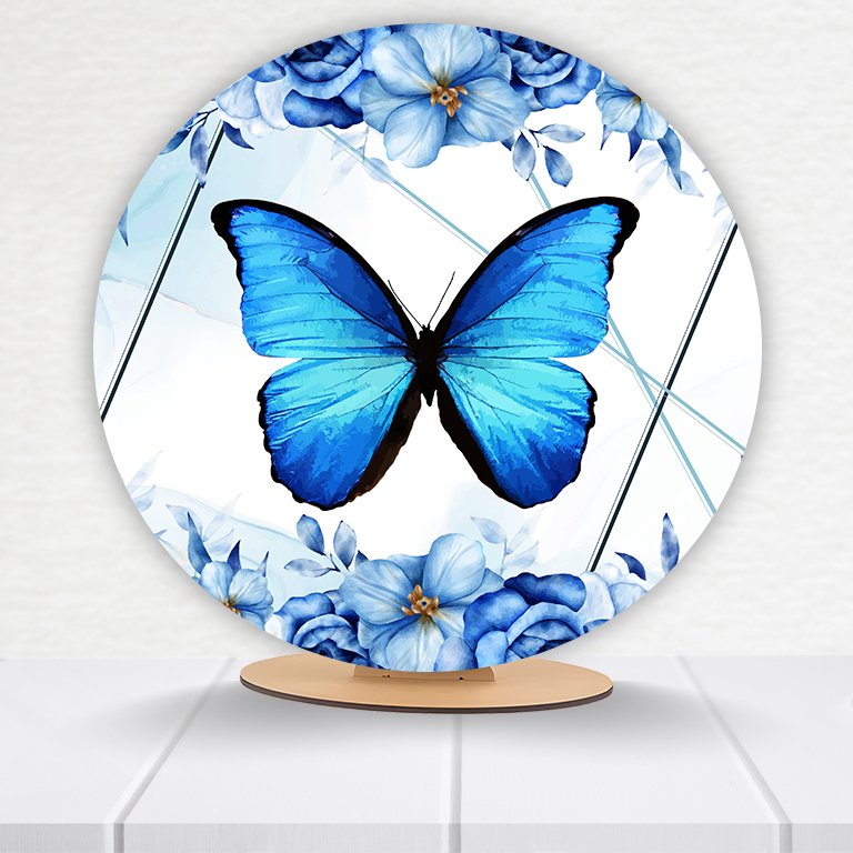 Painel Redondo Borboleta 50x50cm - Imagem 8
