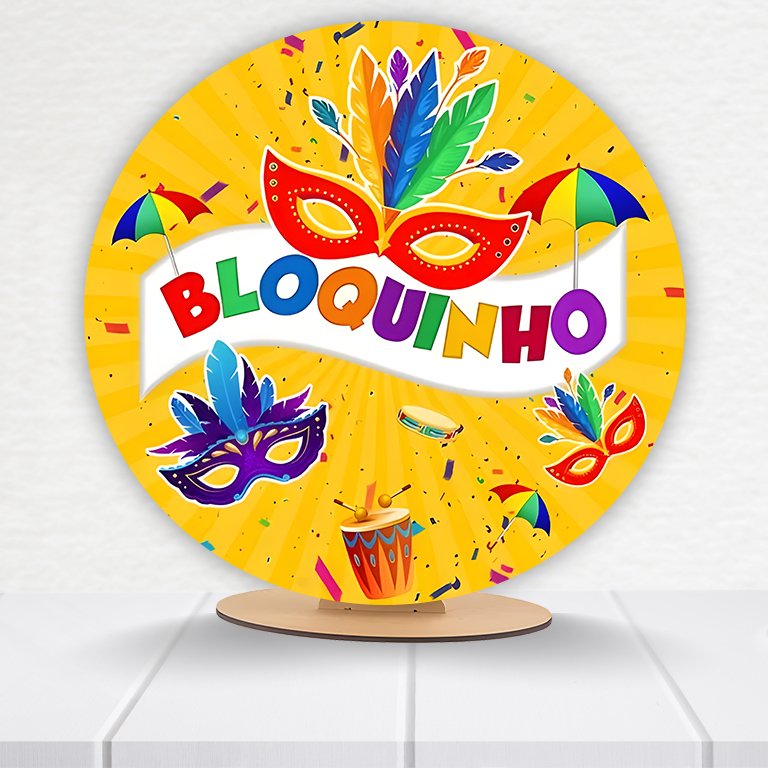 Painel Redondo Carnaval 50x50cm - Imagem 12
