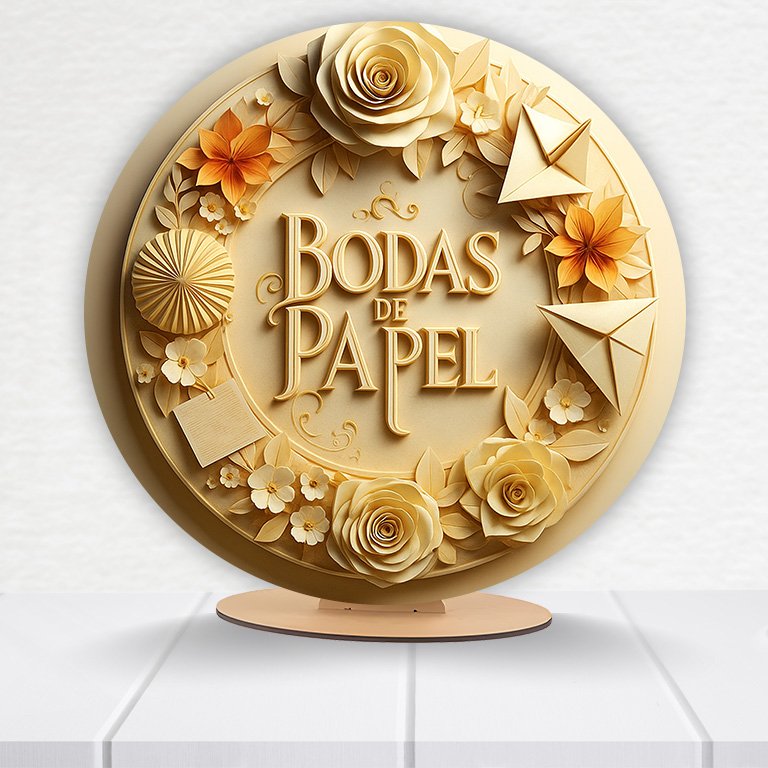 Painel Redondo Casamento 50x50cm - Imagem 9
