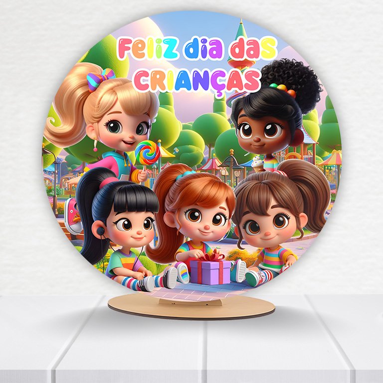 Painel Redondo Dia Das Crianças 50x50cm - Imagem 11