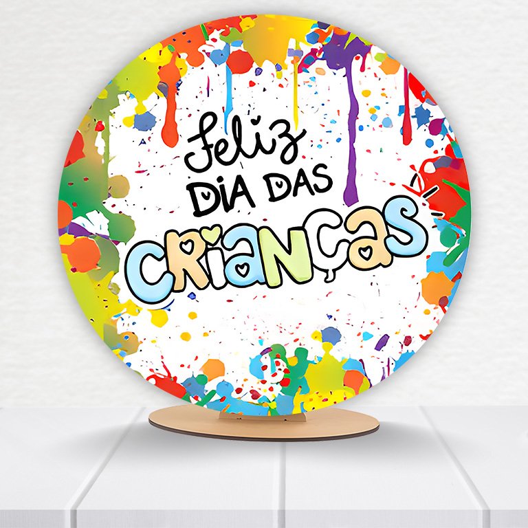 Painel Redondo Dia Das Crianças 50x50cm - Imagem 9