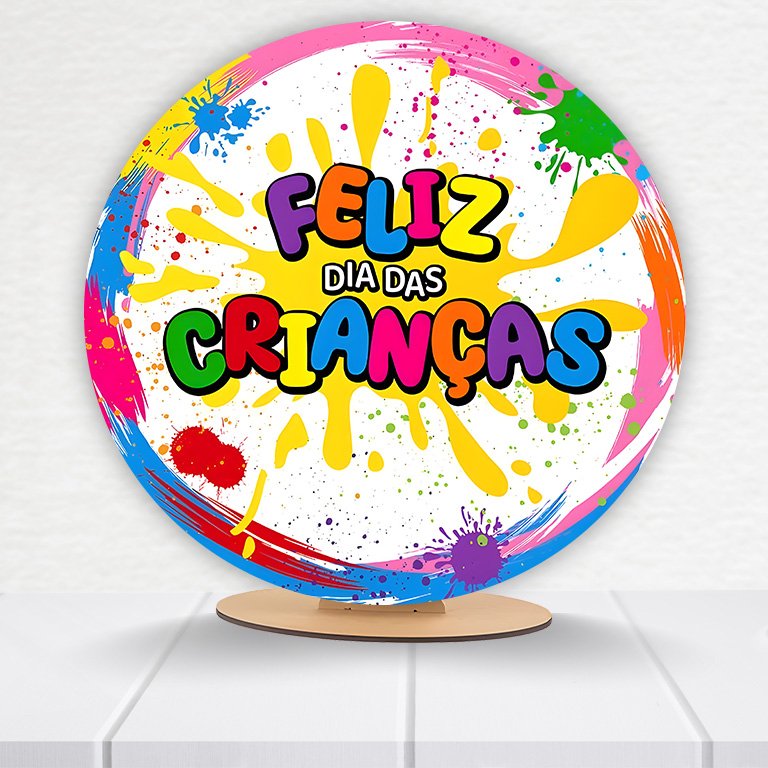 Painel Redondo Dia Das Crianças 50x50cm - Imagem 7