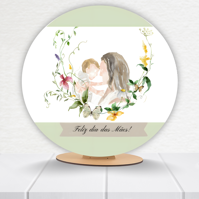 Painel Redondo Dia Das Mães 50x50cm - Imagem 3