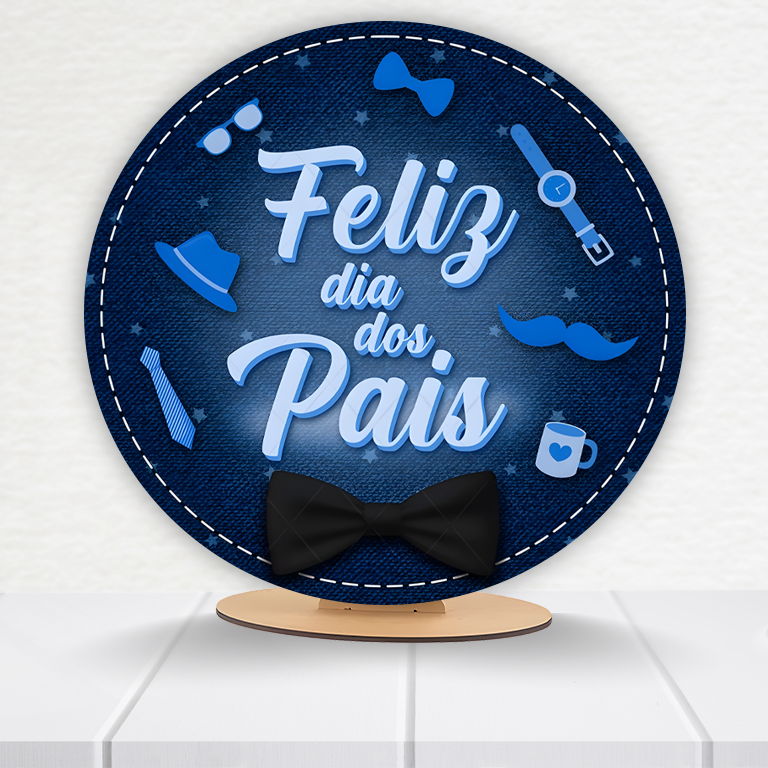 Painel Redondo Dia Dos Pais 50x50cm - Imagem 12