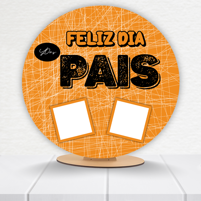 Painel Redondo Dia Dos Pais 50x50cm - Imagem 2