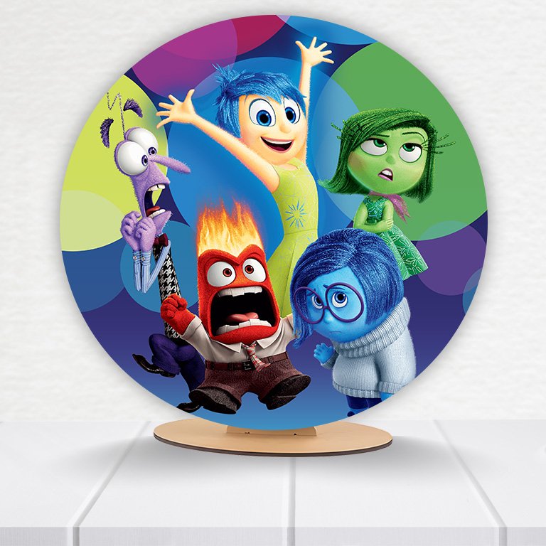 Painel Redondo Divertidamente 50x50cm - Imagem 7