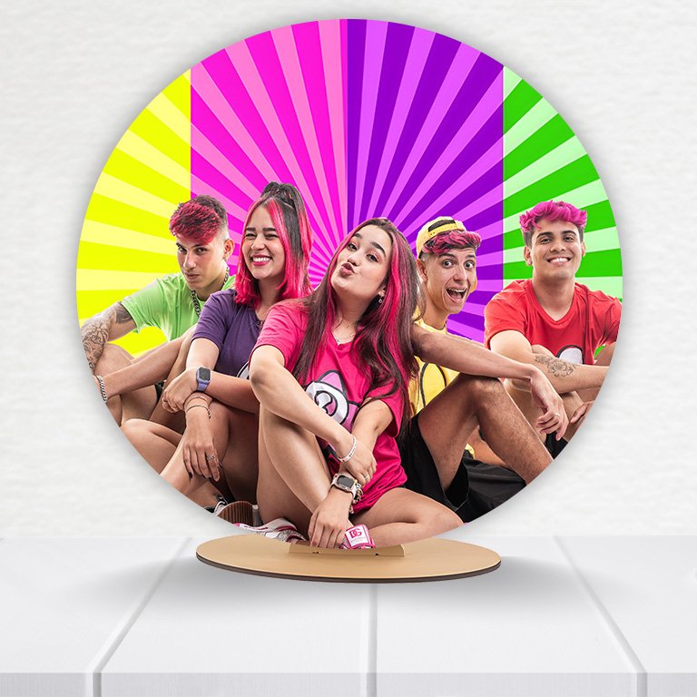 Painel Redondo Dos Rosas 50x50cm - Imagem 4