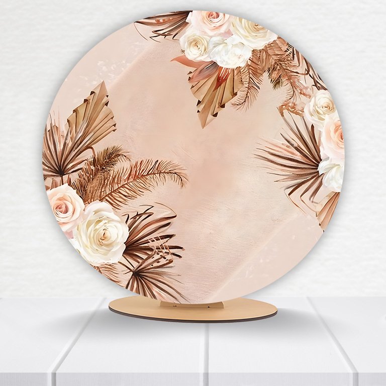 Painel Redondo Flores 50x50cm - Imagem 12