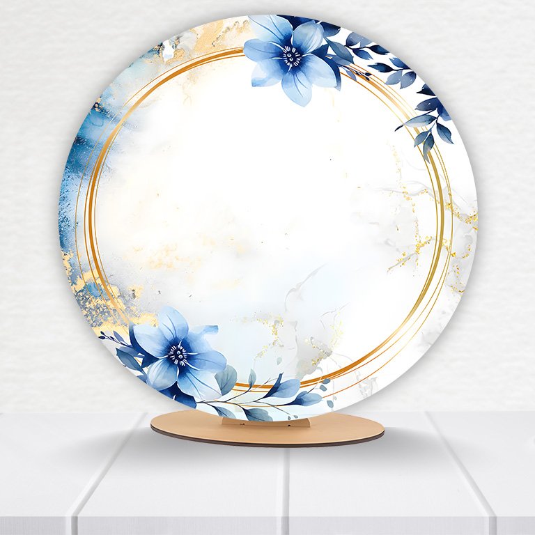 Painel Redondo Flores 50x50cm - Imagem 6