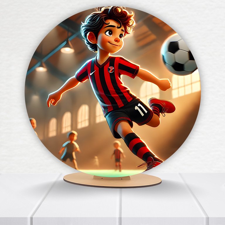 Painel Redondo Futebol 50x50cm - Imagem 11