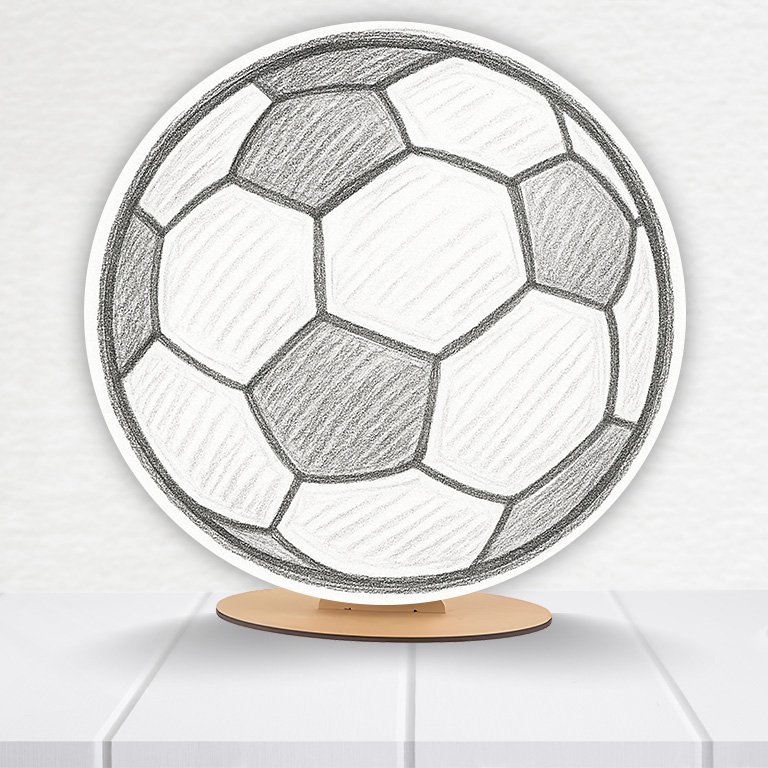 Painel Redondo Futebol 50x50cm - Imagem 14