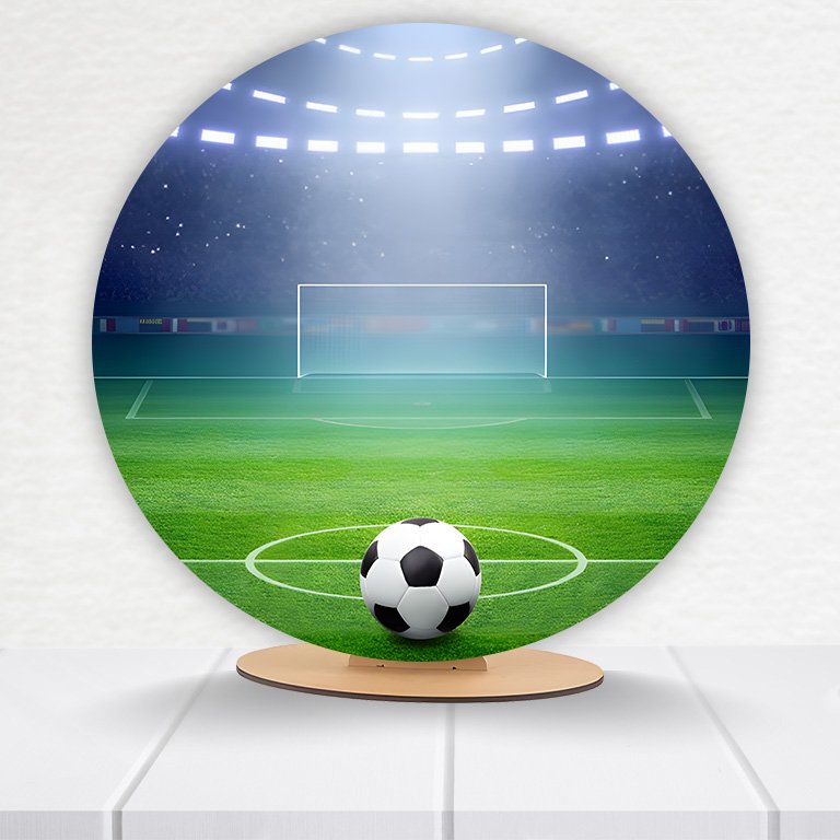 Painel Redondo Futebol 50x50cm - Imagem 2