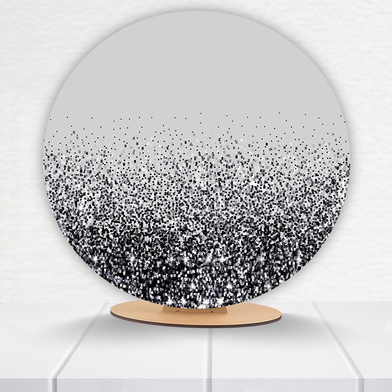 Painel Redondo Glitter 50x50cm  PAINEL190 - Imagem 6