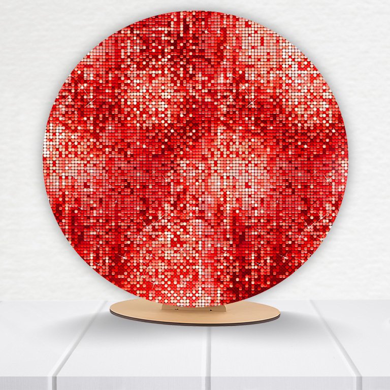 Painel Redondo Glitter 50x50cm  PAINEL190 - Imagem 11